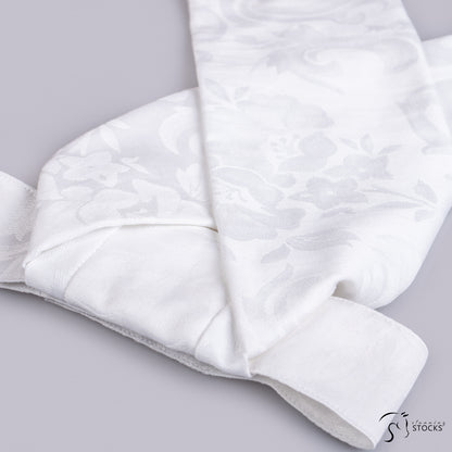 Classic Cotton Brocade Stock with Pleated Anchor